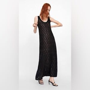 Zara limited edition beaded maxi dress NWT